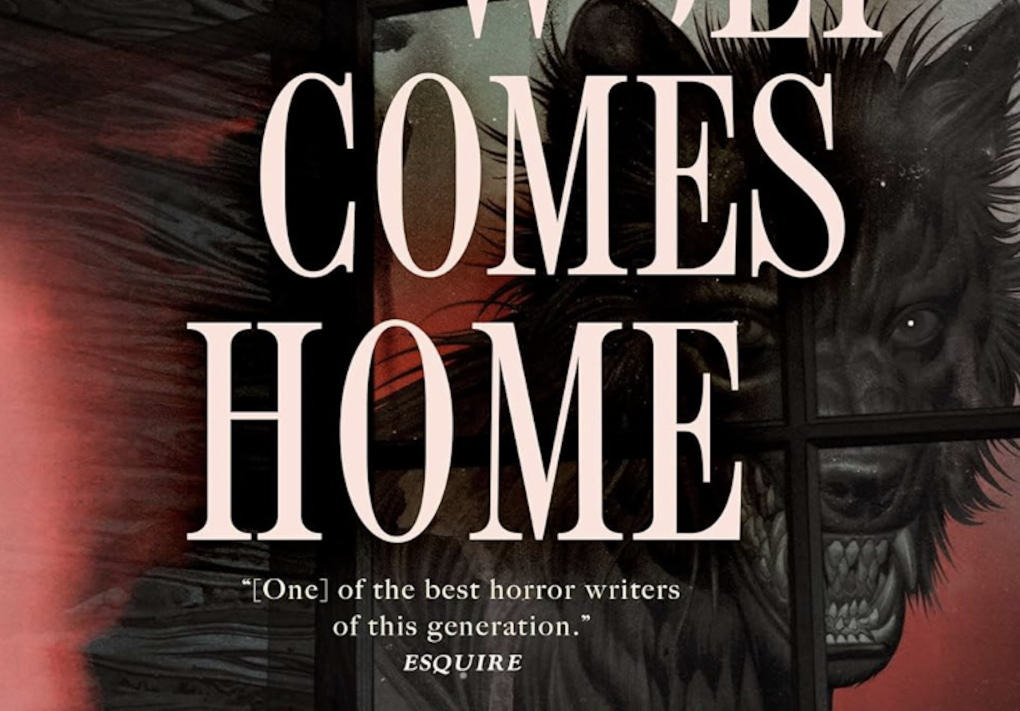 A book cover featuring an snarling werewolf.